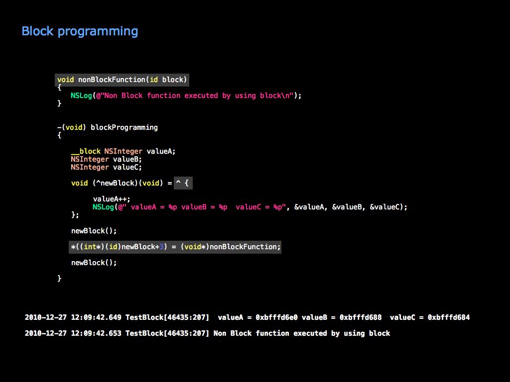 Technology And Programming: Block programming on Objective C