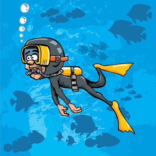 deep sea diver clipart free - photo #35