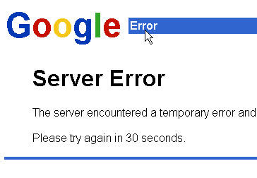 Google Server Error - Blogger.com