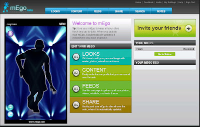 mEgo is the first dynamic visual profile that allows you to take your online profile with you.
