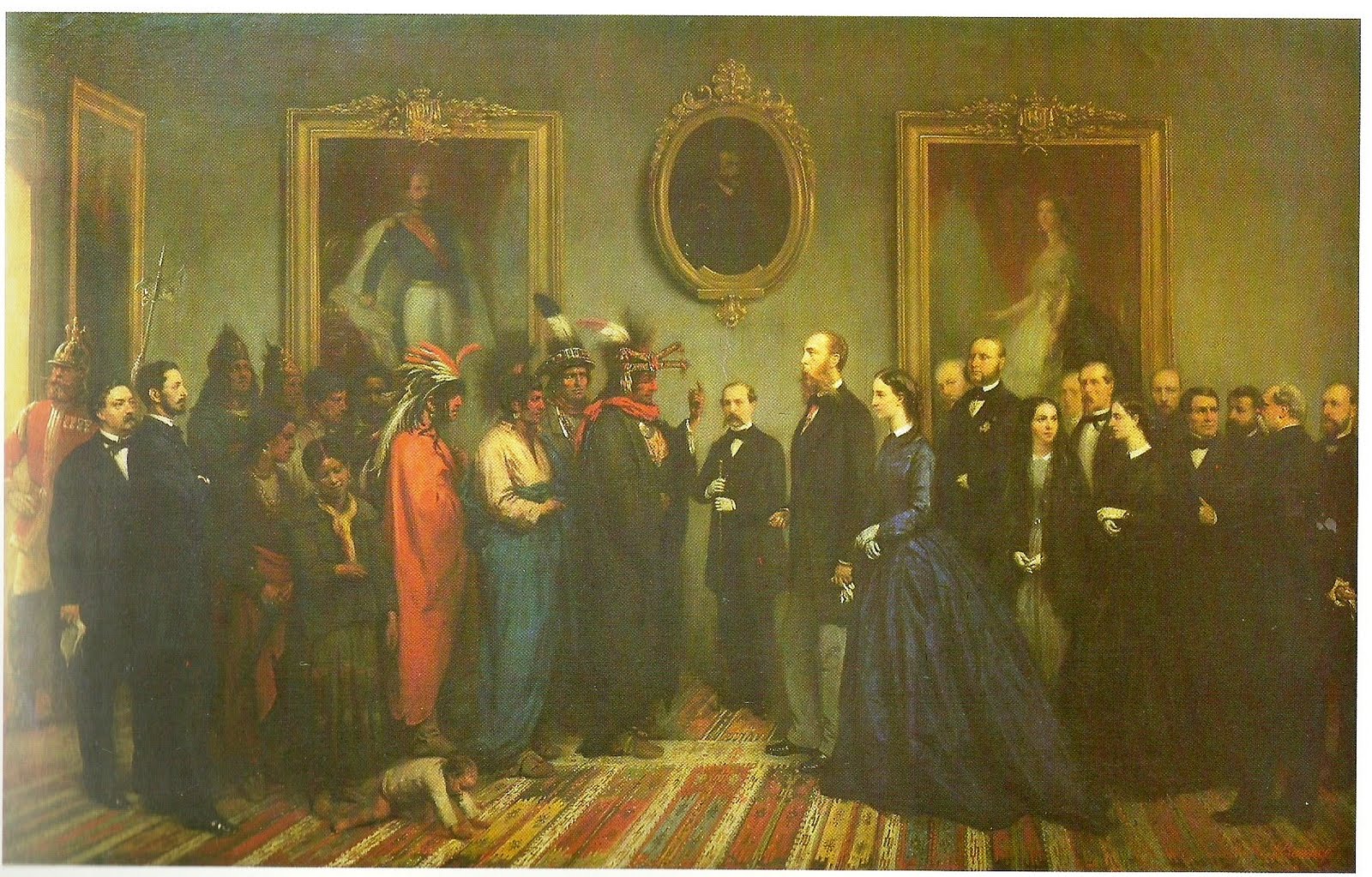 POLICROMÍA DE LA HISTORIA Y UN POCO MÁS... Visita de los indios