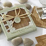 Personalized Natural Bamboo Eco-Friendly Coasters