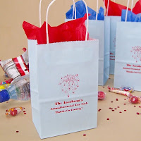 5 x 3 x 8 Personalized Petite Paper Party Favor Bags with Handles