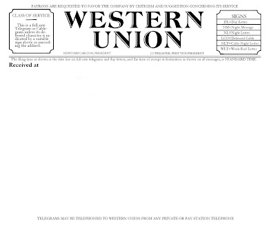 Propnomicon: Western Union Telegram