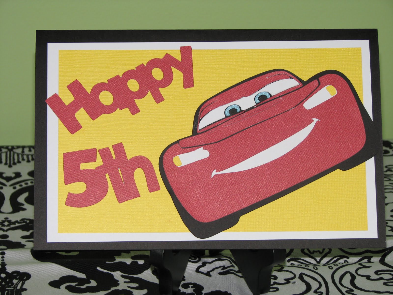 Coggie Crafts: BIRTHDAY CARD - LIGHTNING MCQUEEN