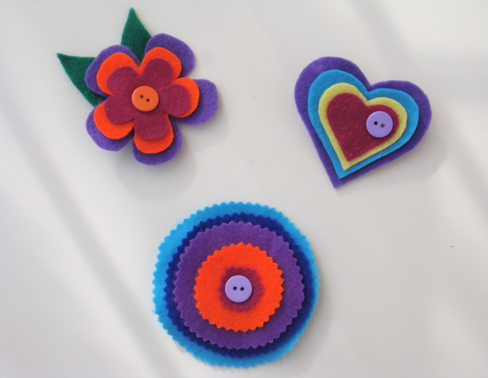 soulmade felt brooches