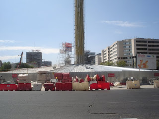 Así van las obras del Obelisco de Calatrava