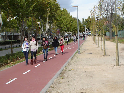 Servicio público de bicicletas en la Ciudad Universitaria de Madrid