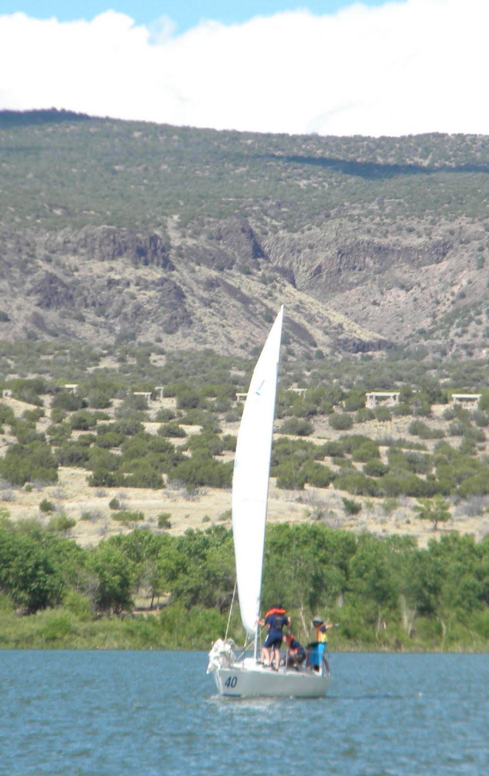 Desert Sea New Mexico and Southwestern Sailing Youth Sailing at Cochiti Lake, New Mexico