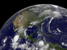 Hurrikansaison 2009 Pazifik aktuell: Hurrikan JIMENA schon Kategorie 4 und Tropischer Sturm KEVIN, Wetter Mexiko, Sturm, Satellitenbild, NASA, Hurrikansaison 2009, Pazifik, Fotos, 