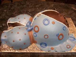 MyMoniCakes: Maternity Belly Cake with Baby Handprint