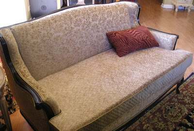 new to me vintage couch reupholstery