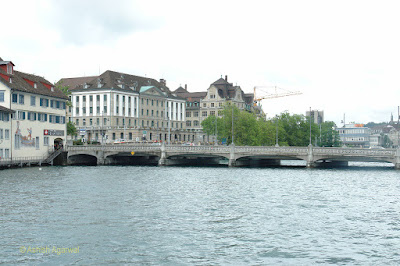 Elegant bridge and surrounding beautiful architecture