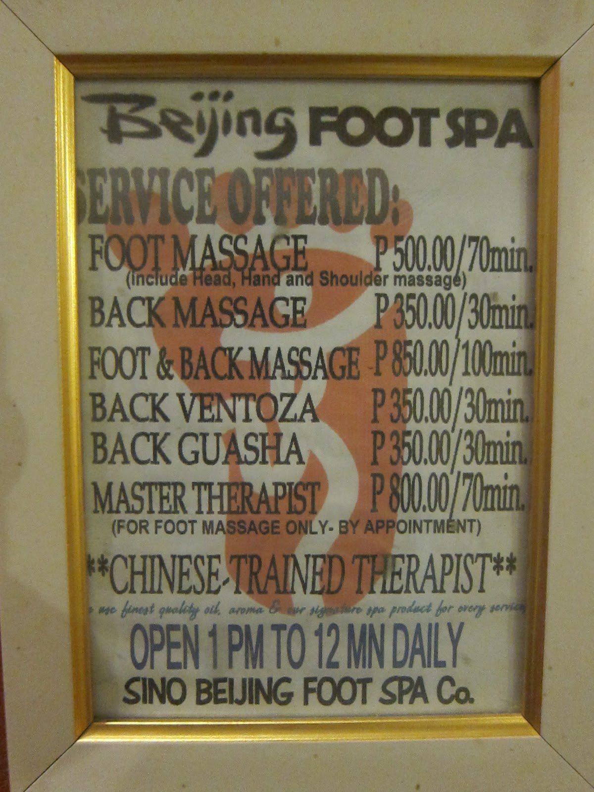 The Shady Chronicles Beijing Foot Spa
