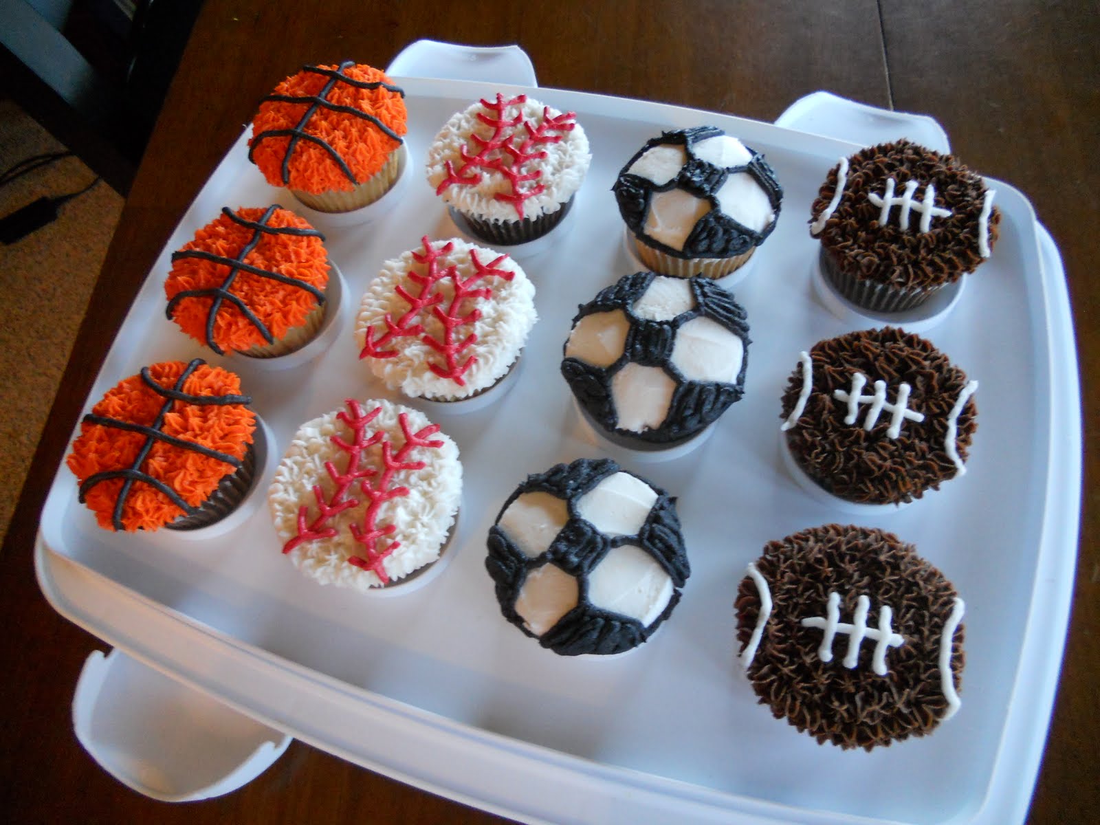 Treat Dreams Sport Ball Cupcakes