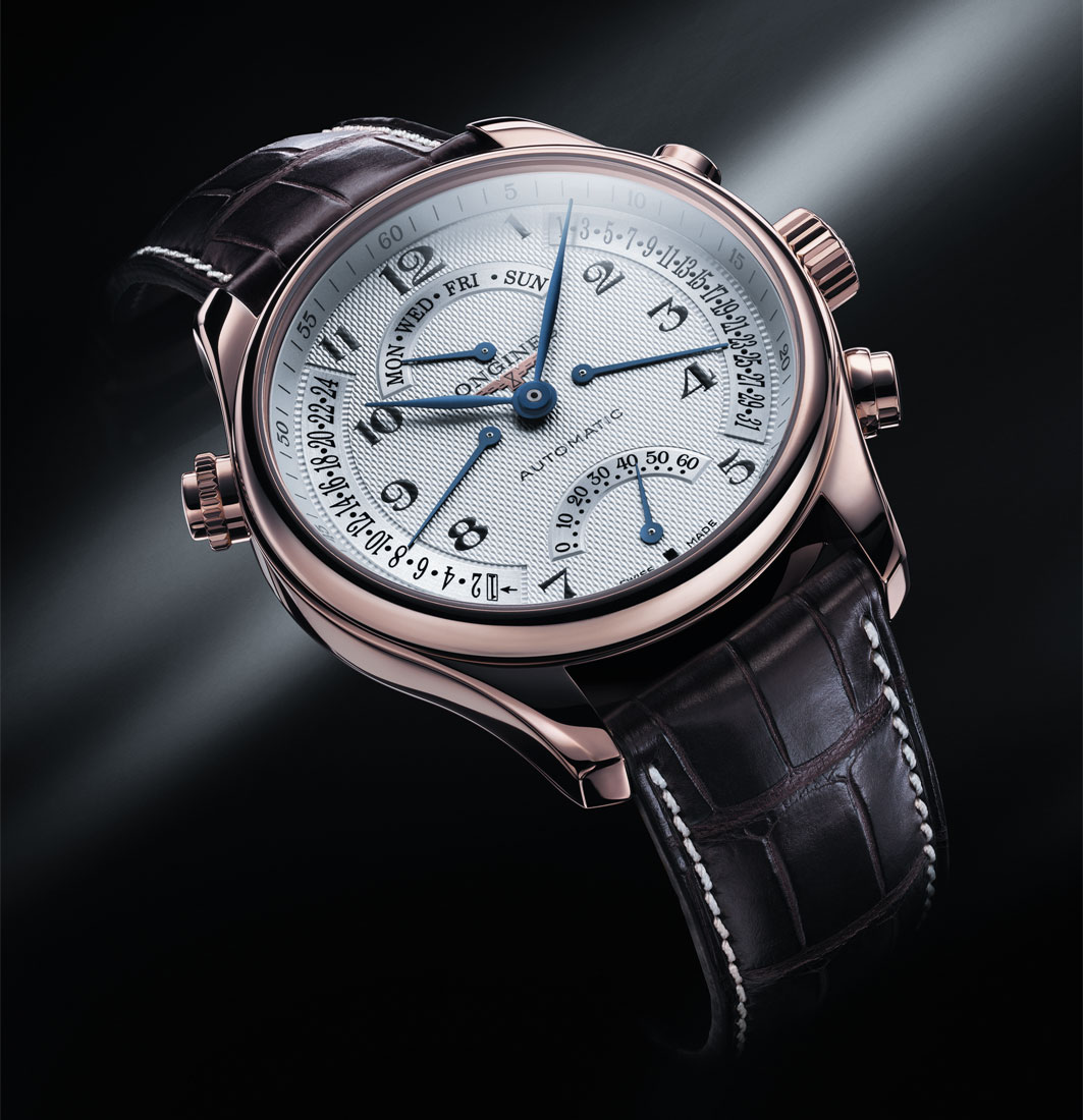 The Longines Master Collection Retrograde in rose gold