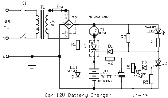 Car Battery Charger 12Volt Circuit Diagram