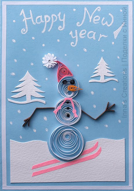 New Year Card: Homemade New Year Cards