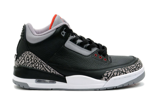 2001 black cement 3's
