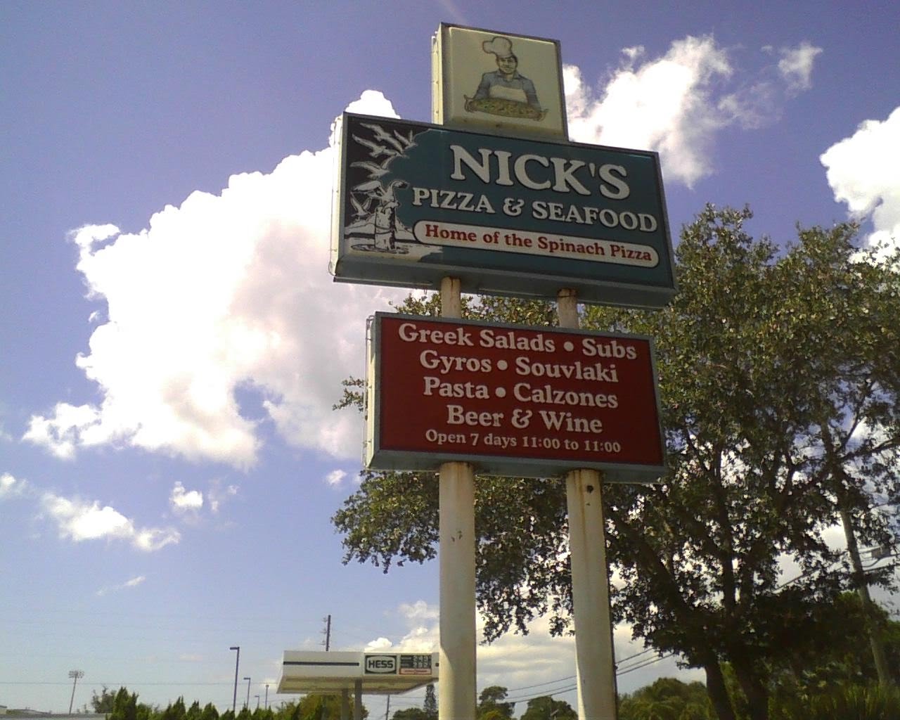 Mom & Pop Restaurants Nicks Pizza Tarpon Springs