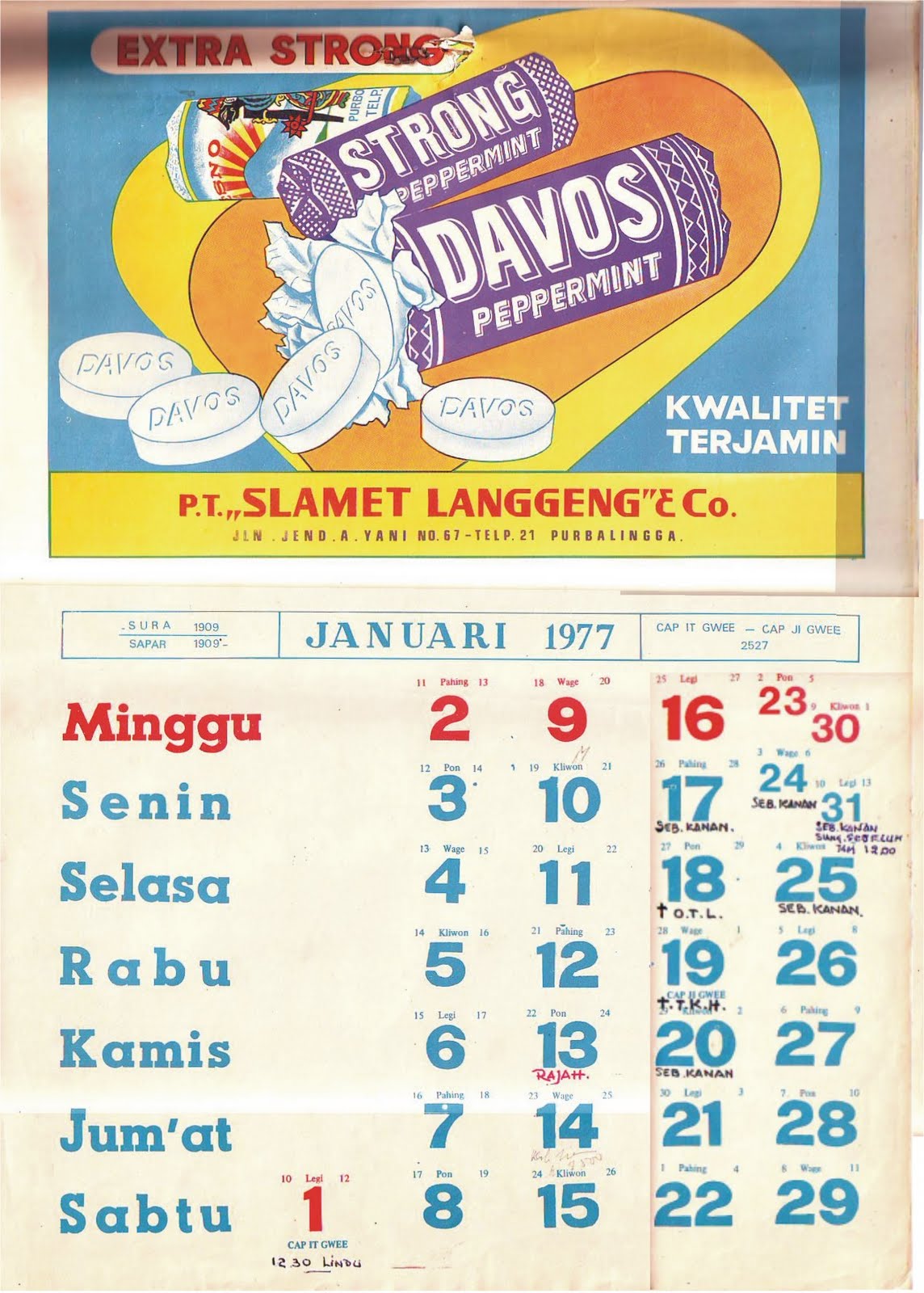 Featured image of post Kalender Tahun 1977 Bulan Juli Lengkap Dengan Weton