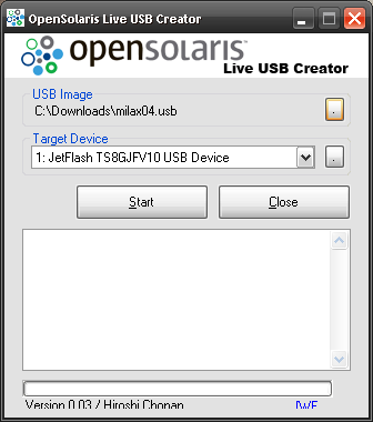 OC Extreme!: OpenSolaris Live USB Creator
