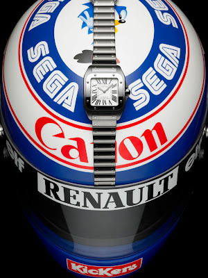 Casque Alain Prost Montre Cartier Santos