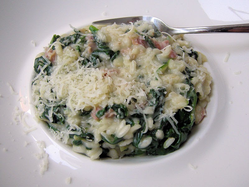 Eerst Koken Risotto met spinazie en