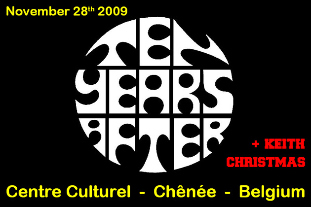 Ten Years After  + Keith Christmas (28nov09) at the "Centre Culturel", Chênée, Belgium.