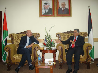  Hebron Governor with french consul general- Samya wazwaz
