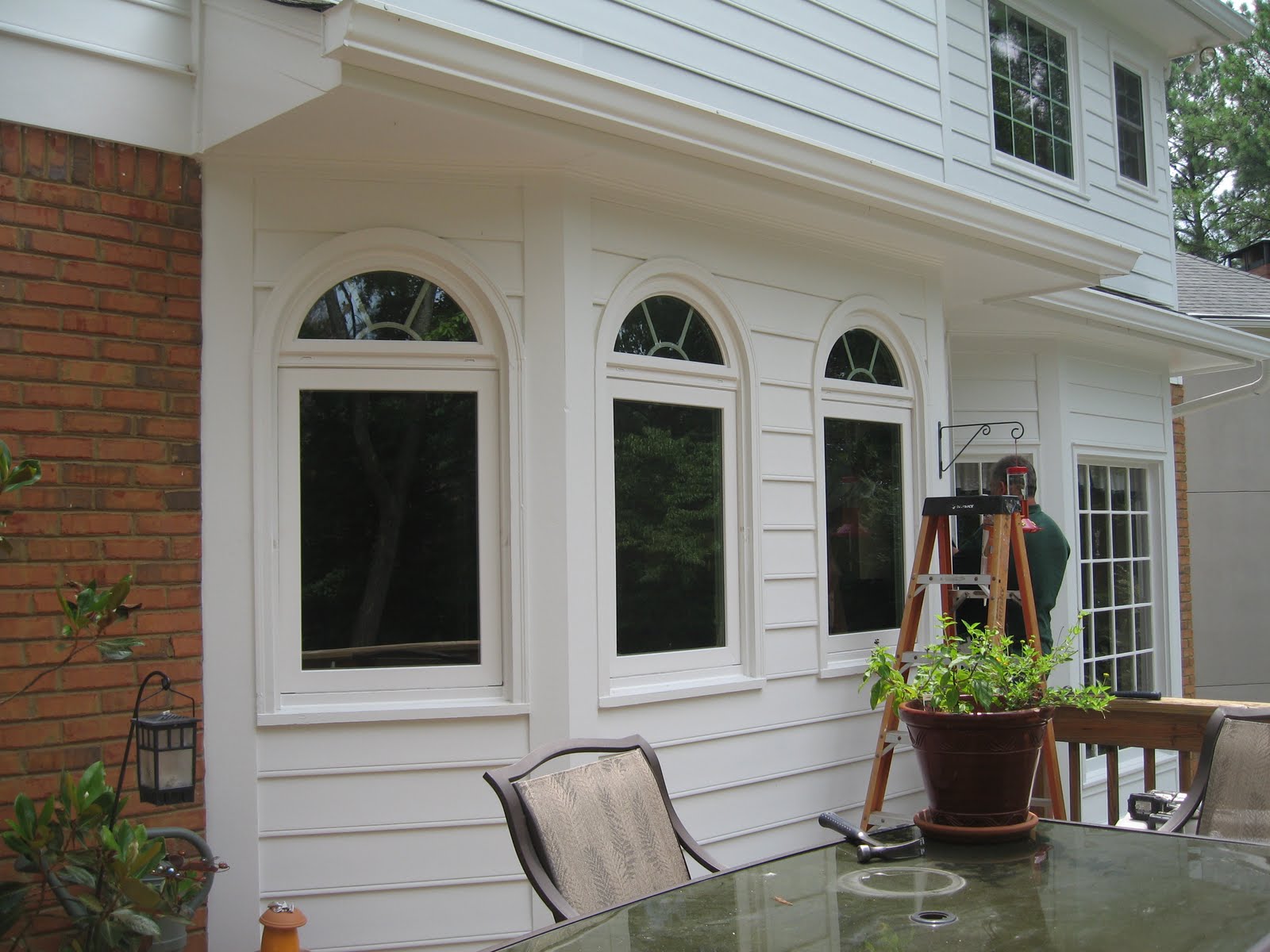 just another day at work replacing double hung windows with casements