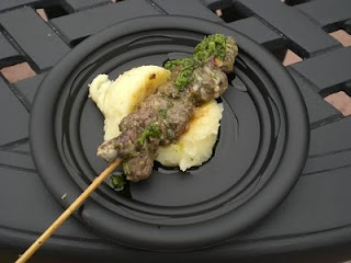 Grilled Sirloin with Chimichurri Sauce and Mashed Boniato Argentina Grilled Sirloin with Chimichurri Sauce and Mashed Boniato Argentina