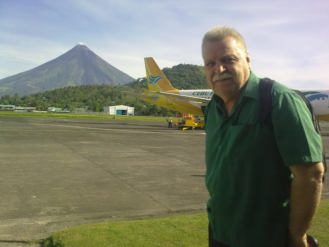 Legazpi city airport with Mt Mayon