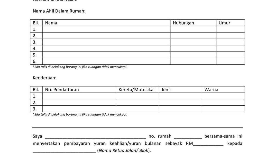 Contoh Borang Keahlian Pertubuhan  Trainees2013 Isi Borang Spa Online