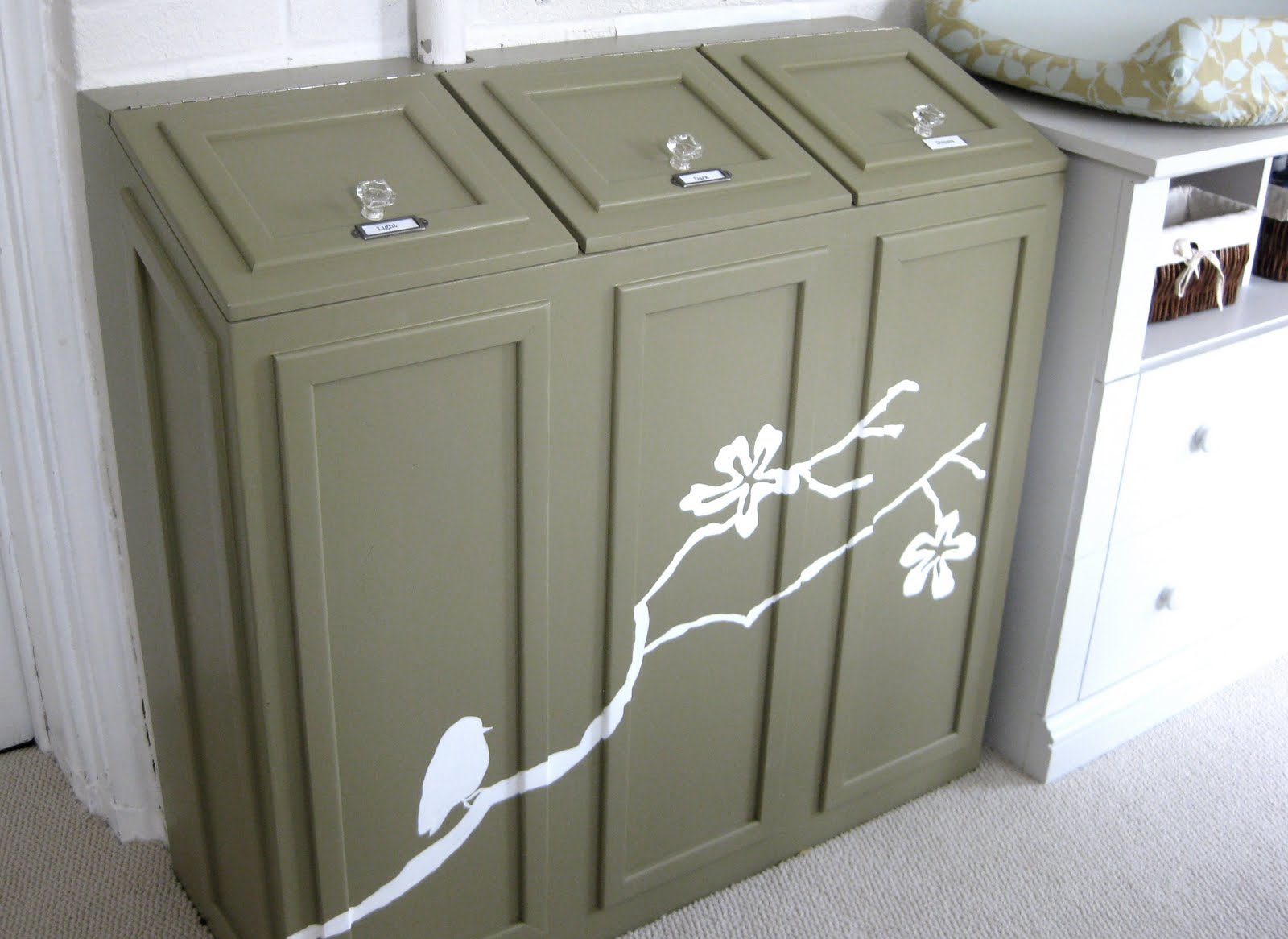 My *PINK* Life: Laundry Chute Cabinet