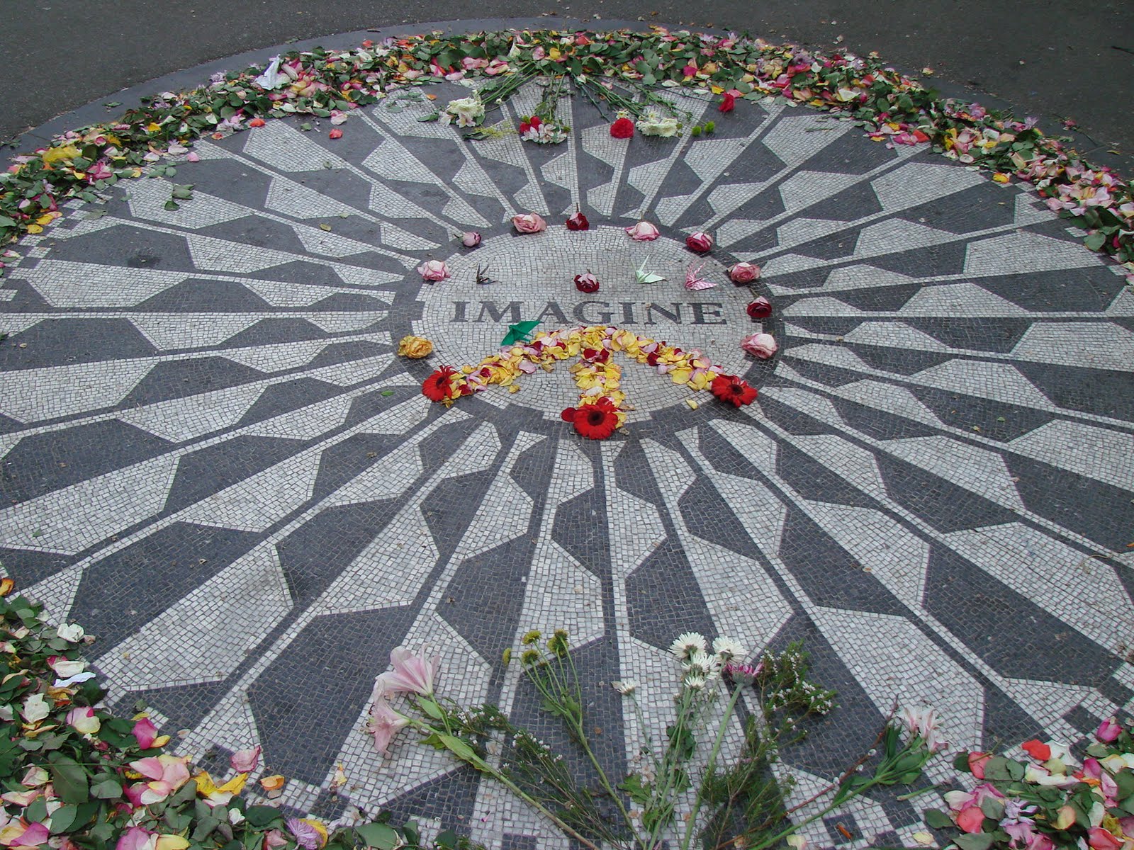 Cool Change John Lennon Memorial in Central Park