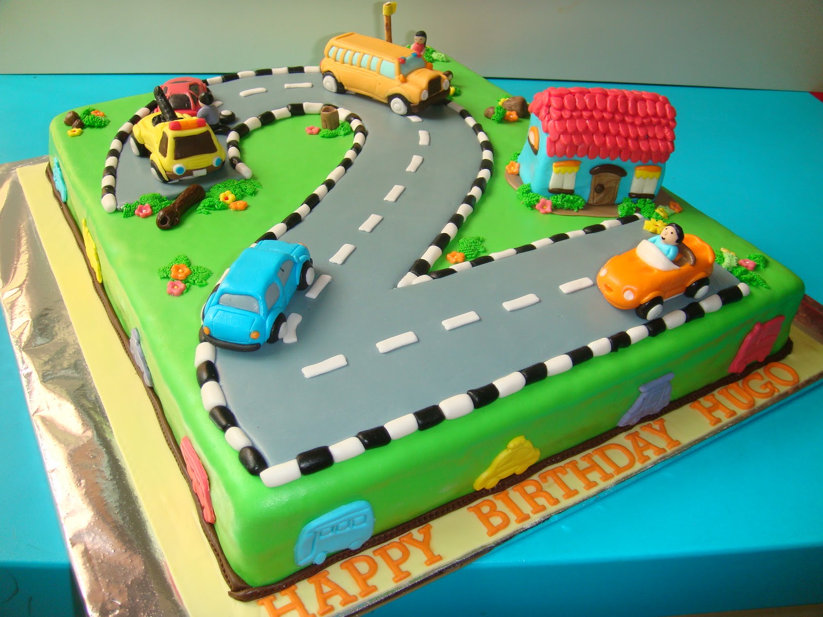 Yummy Baking Car Theme Fondant Birthday Car