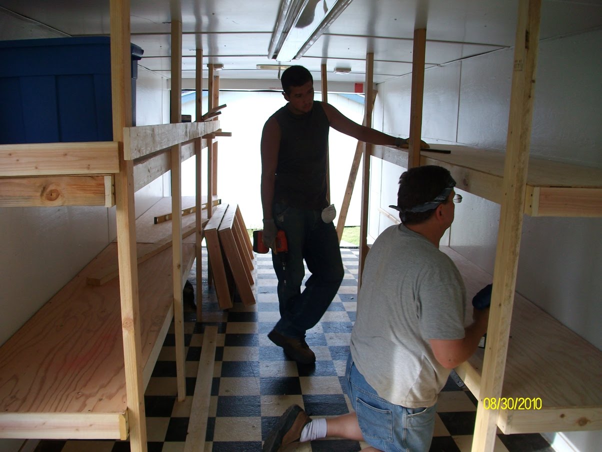 Doing my best for Him: Trailer storage unit is almost done