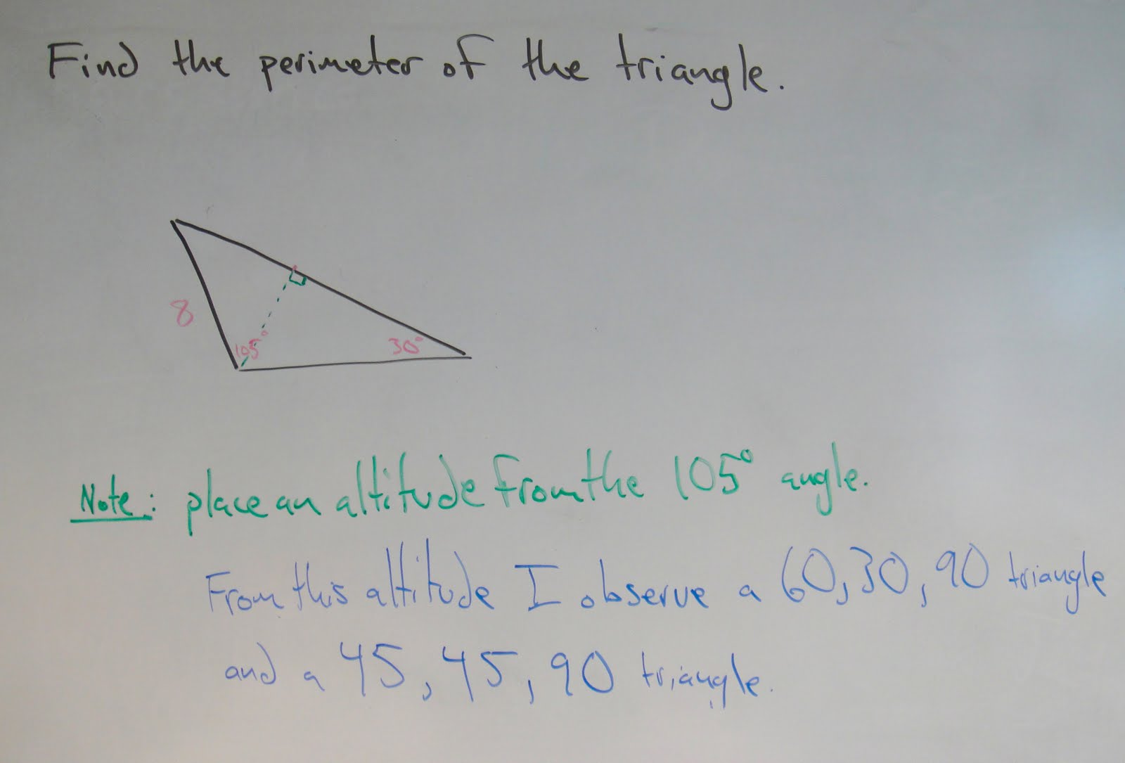 Math Knowledge Now finding the perimeter of a scalene triangle