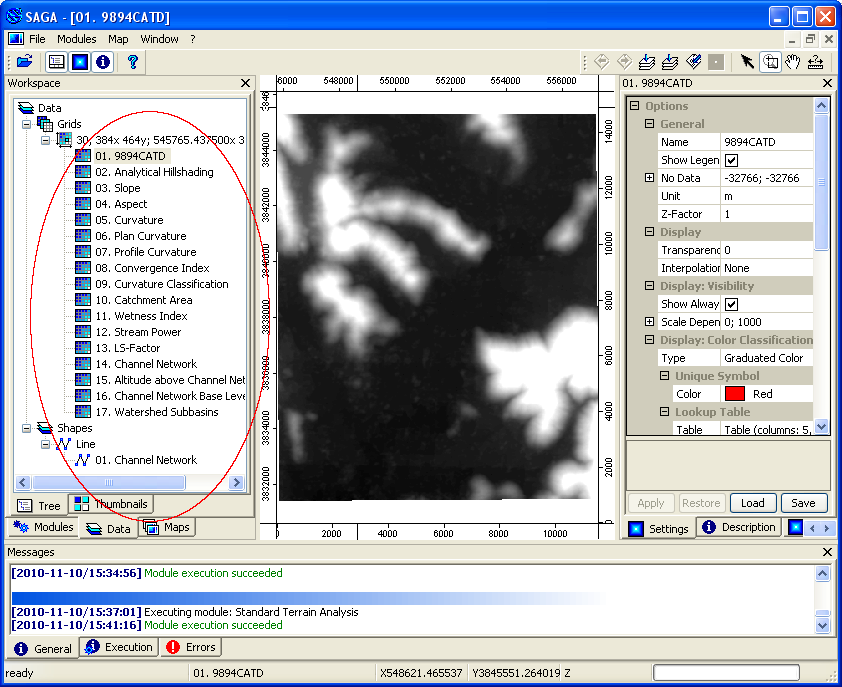 dominoc925: Standard terrain analysis in SAGA GIS