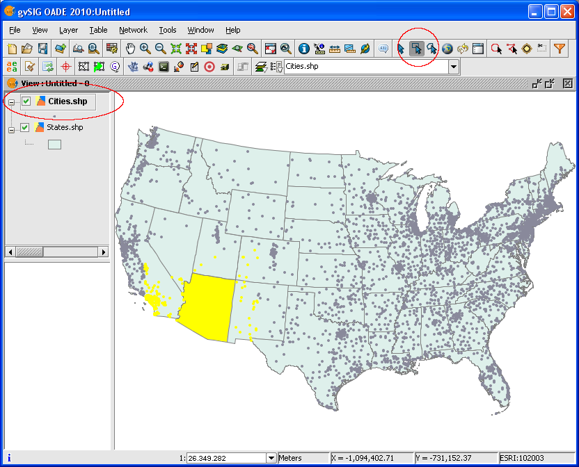 dominoc925: Doing a simple spatial selection with gvSIG