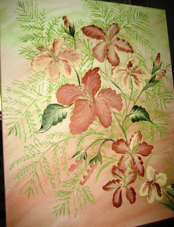 Hibiscus on Canvas