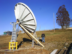 Antena Patriot de 3.8m in timpul constructiei