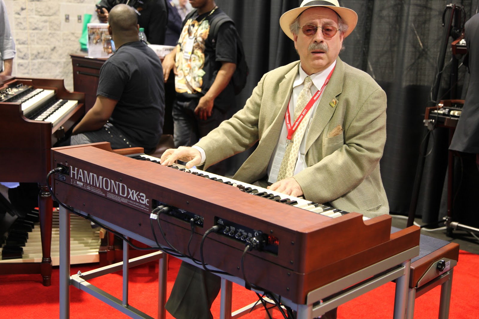 NAMM Photos Shot by Trond Braaten of HamBerger Playing at Hammond
