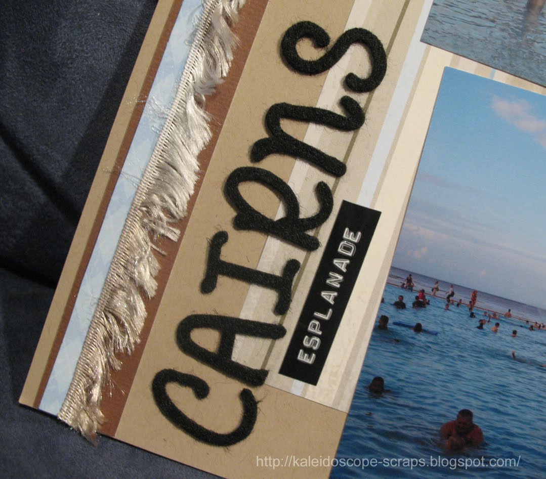 Kaleidoscope Scraps Cairns Layout and Card