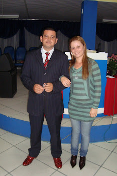 Pastor Fabiano e minha esposa