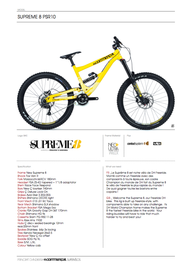 commencal supreme 2011