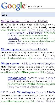 google search milton keynes