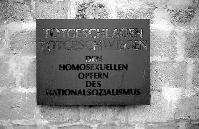 gay memorial at sachsenhausen