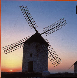 La Mancha (España) y sus molinos de viento - como los del Quijote.